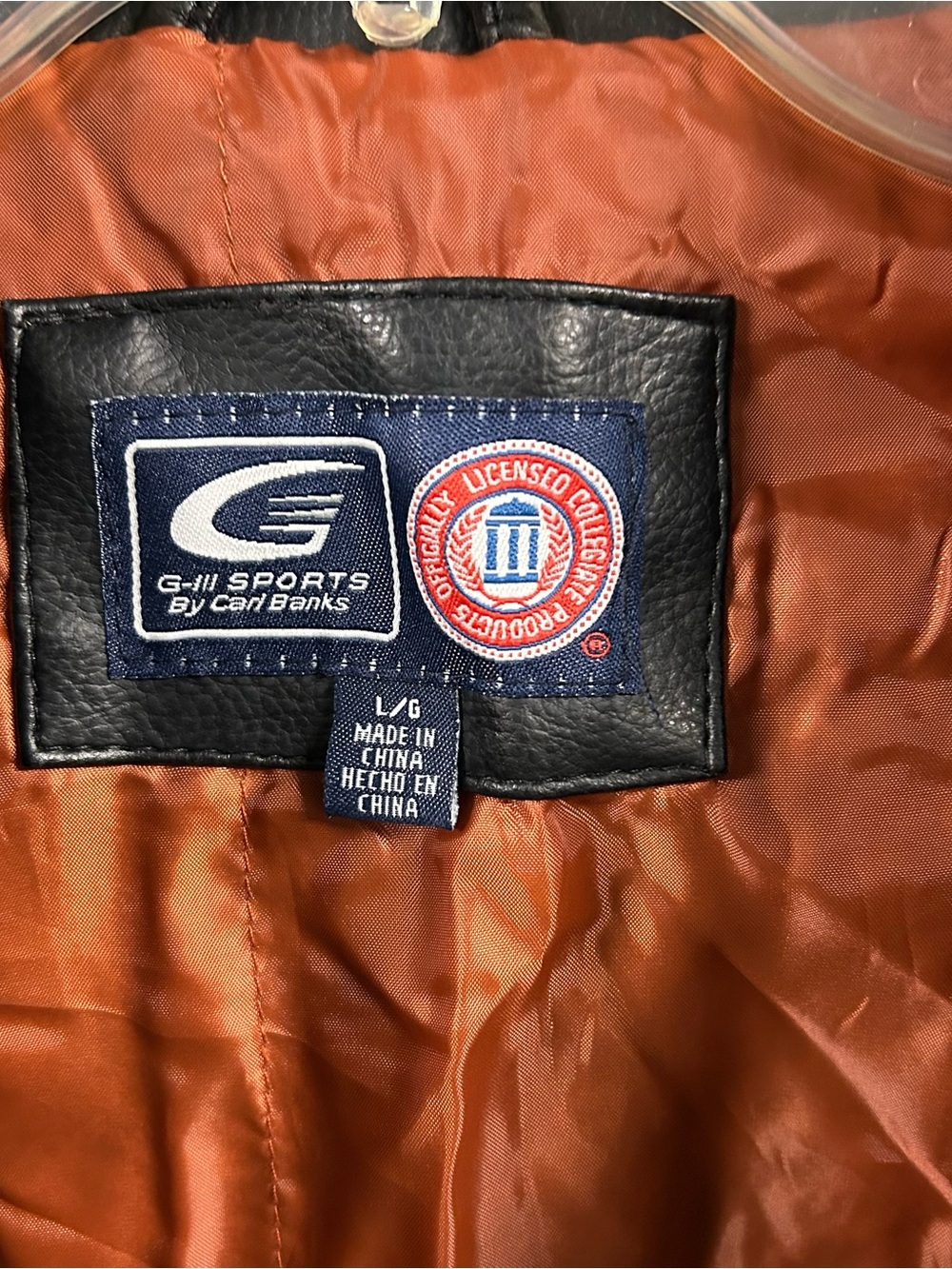Texas Longhorns Black & Burnt Orange Leather Team Jacket - Picture 2 of 10